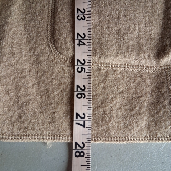 Vintage Wool Shacket Cardigan Sweater Cardigan Blazer Jacket Camel Size Large - Picture 5 of 6